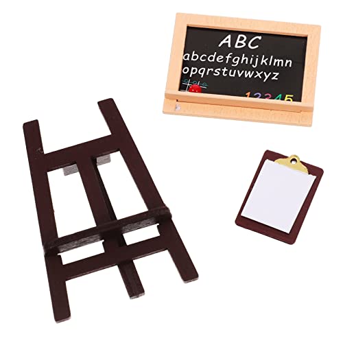 VICASKY 1 Set Mini Staffelei Kinderzubehör Staffelei Modell Kinderzubehör Dekorative Tafel Modell Puppentafel Entzückende Mini Staffelei Hintergrund Requisite Schreibtisch von VICASKY