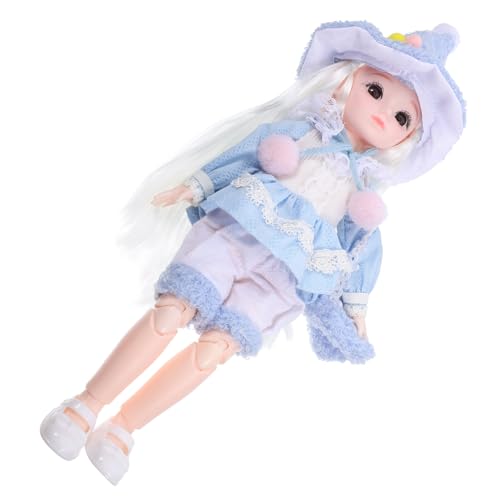 VICASKY 1 Set Nette Gelenk Bjd Puppe Bjd Puppe Mit Schuhen Kleidung Hut Gelenk Puppe Für Mädchen Geburtstag von VICASKY