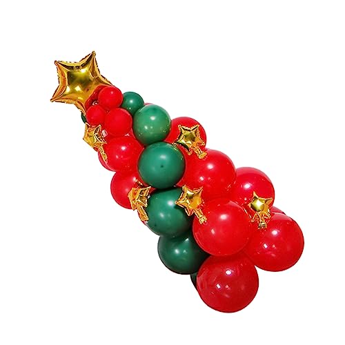 VICASKY 1 Set Weihnachtsbaum Luftballons Ballonbaum Leuchtende Weihnachtsparty Vorräte Weihnachtsdekorationen Weihnachtsfolien Luftballons Happy Father’S Day Dekorationen Bunte von VICASKY