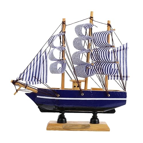 VICASKY 1 Stück Segelboot Kuchendekoration Yacht Topper Offenbaren Männer Piraten Ornament Mini Bootsmodelle Party Kuchenaufsatz Segelboot Kuchenaufsatz Tischdekorationen von VICASKY