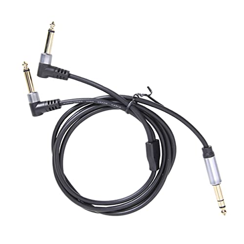 VICASKY 1 Stück Stecker Dual Mono E Gitarrenkabel Hochwertiges Übertragungskabel Für Gitarre Ideal Für Studio Und Anwendungen Langlebig Und Flexibel von VICASKY