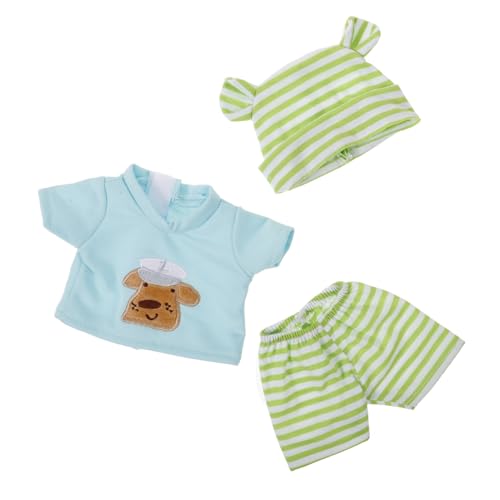 VICASKY 10 Puppenkleidung aus Vinyl Puppenoverall Puppensachen Kleidung für Puppen Puppenkleidung Puppen Outfits Babypuppenkleidung puppenhaus zubehör Spielzeug Baumwolle Light Green von VICASKY