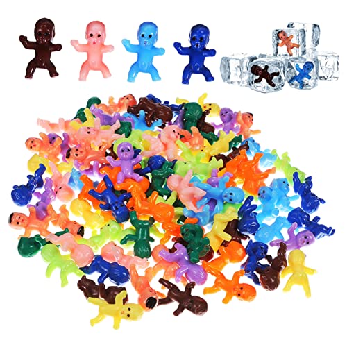 VICASKY 100 STK Kleine Puppe Spielzeuge Spielzeug Babys sammlerstücke Toys Kuchen Dekoration Minisoldaten Bebe Kinder Spielzeug Spielzeug Partyzubehör kleine Babyfiguren Plastik von VICASKY