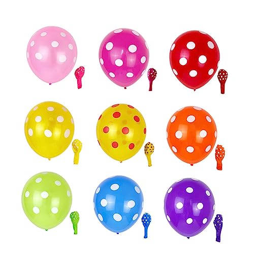 VICASKY Latexballons Mit Polka Dots Dicke Luftballons Für Hochzeiten Geburtstagsfeiern Und Partydekoration Gemischten Farben von VICASKY