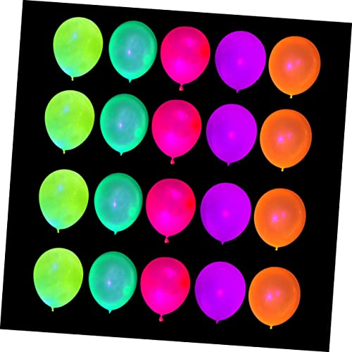 VICASKY 100 Stück 12 fluoreszierender Ballon wasserballon Ballonbogenrahmen Ballon-Handpumpe leuchtende luftballons leuchtluftballone Party-Deko-Ballon Party-Festival-Ballons Emulsion von VICASKY