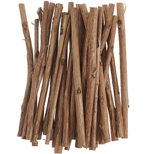 VICASKY 100Pcs 10 Cm Lang 0. 3-0. 5 Cm Im Durchmesser Holzblocke Sticks Zweige Sticks Holzhandwerksstäbchen Stöcke Zum Handwerk Von Fotostick Für DIY Bastelfoto Requisiten Vorräte Vorräte von VICASKY