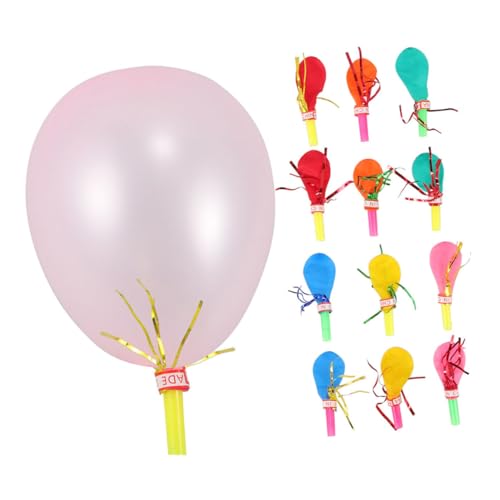 VICASKY 100St Pfeifenballon Partygeschenke für den Karneval Karnevalspreise für Kinder Kindergeburtstag Spielzeug Goldener Spielzeugwhistle Partygebläse für Kinder Krachmacher Gummi von VICASKY