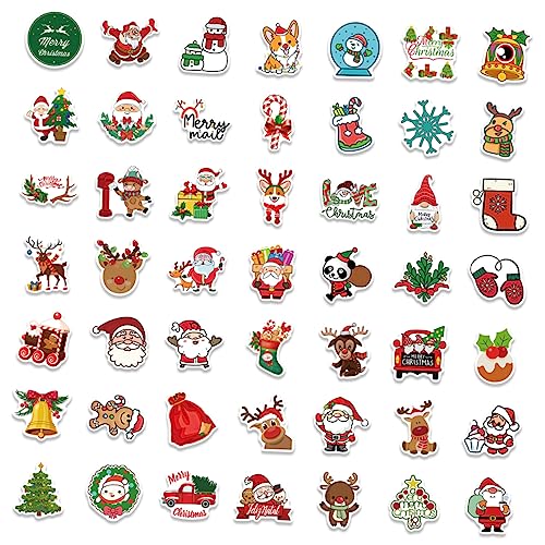 VICASKY 100St Weihnachtliche wasserfeste Aufkleber gestapelter Kleiderbügel Gitarrenaufkleber Zubehör personalisierte Sticker personalisierte Aufkleber Scrapbook-Sticker selber Machen PVC von VICASKY