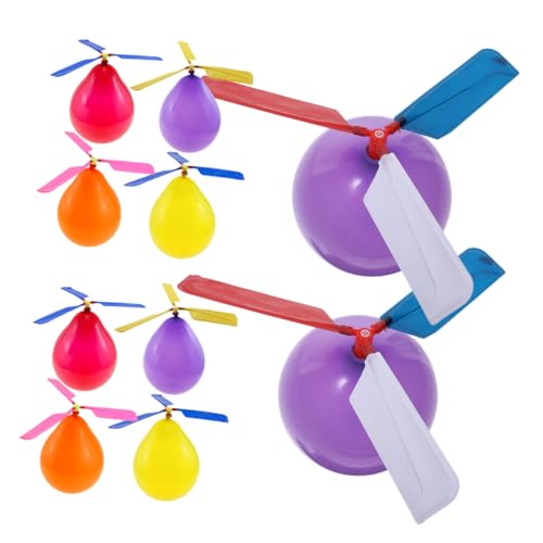 VICASKY 10St Ballonflugzeug Ballon-Rennwagen Ballonpumpe Spielzeug Propellerspielzeug Heliumballon Spielzeug Kinder Pfeifen Spielzeug Ballonspielzeug für Kinder Wasserballonwerfer Gummi von VICASKY