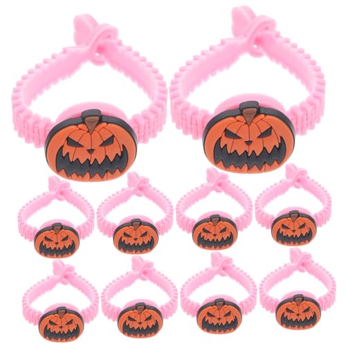 VICASKY 10St Flicken nähen Charmearmbänder Babys Schmuckstücke Bausatz Logo kinderkostüme halloween kinderkostum halloween Halloween-Armband Cartoon-Halloween-Armbänder Kinderarmbänder PVC von VICASKY