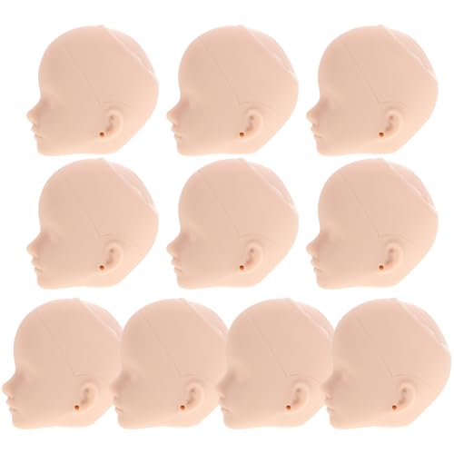 VICASKY 10St Make-up-Puppenkopf schminkpuppe puppenköpfe Mannequin Puppen Künstliche Puppen Bastelpuppen Puppenteile Puppenhausmaterial Puppe Schaufensterpuppe Kopf Puppendekor Plastik von VICASKY