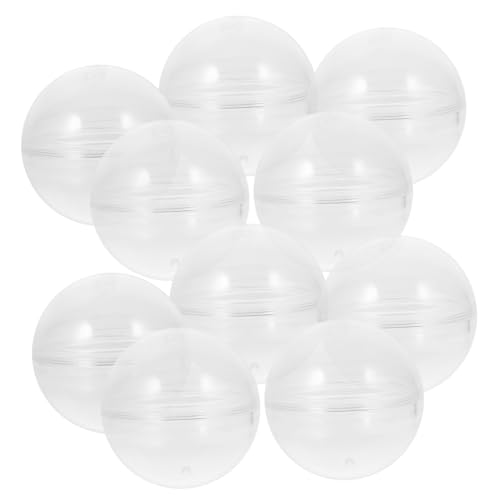 VICASKY 10st Gacha-schale Leere Kapselbälle Maschine Befüllbarer Ball Leere Kugelkapsel Osterkörbchenfüller Leere Runde Kapseln Leerer Ball Für Party Verdrehte Kugeln Plastik Transparent von VICASKY