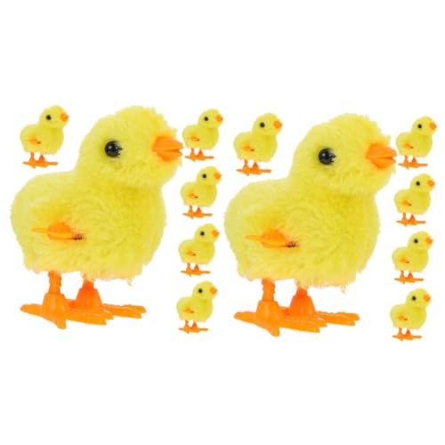 VICASKY 12 STK Uhrwerk Huhn Spielzeug für Kinder Toys Children Toys Fun Toy entzückendes Kinderspielzeug Aufziehspielzeug Huhn entzückendes Aufziehspielzeug Kinderzubehör Plüschstoffe von VICASKY