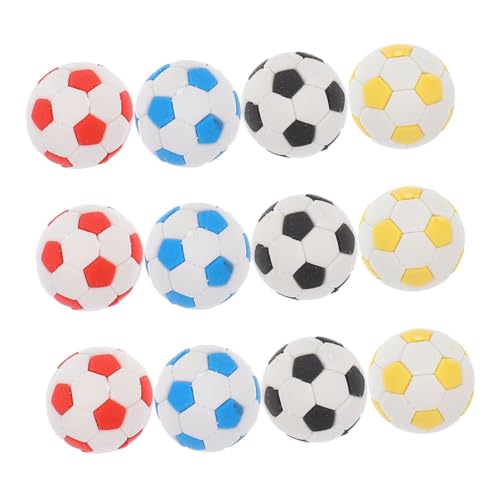 VICASKY 12 Stück Fußball Radiergummi Gummi Radiergummi Mini Fußball Fußbälle Sand Radiergummi Sportbälle Radiergummi Mini Neuheits Radiergummi Klassenzimmer Belohnungspreise von VICASKY