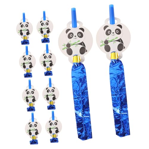 VICASKY 12St Panda pfeift lustige Party-Blowouts Tierlärmmacher Silvester Party Krachmacher kinderparty party dekoration Gefälligkeiten für Geburtstagsfeiern Partybläser pfeifen PP von VICASKY