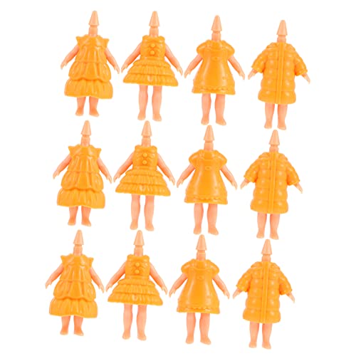 VICASKY 12St Puppenkörper Reisepuppe Mädchen Puppenträger kinderspielzeug für Toys Körperzubehör für Puppen Puppenzubehör selber Machen Plastik Orange von VICASKY