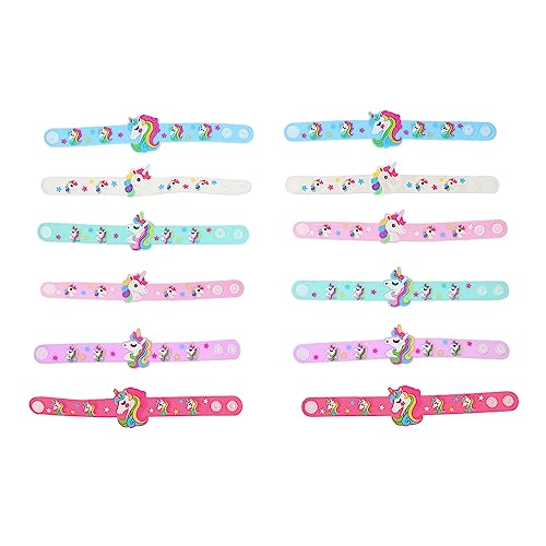 VICASKY 12St einhorn armband -Armband -Armbänder Säuglingsarmbänder für Mädchen armbänder für kinder party deko kinder Party-Armbanddekore reizende Handgelenkdekore weiches Gummi von VICASKY