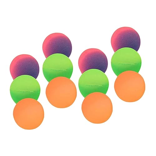 VICASKY 12st Hüpfender Ball Hüpfbälle Für Kinder Neuheiten Springende Bälle Neon Hüpfende Bälle Kinderspielzeug Dekorativer Hüpfball Große Hüpfbälle Bunter Hüpfball Pitbälle Gummi Colorful von VICASKY