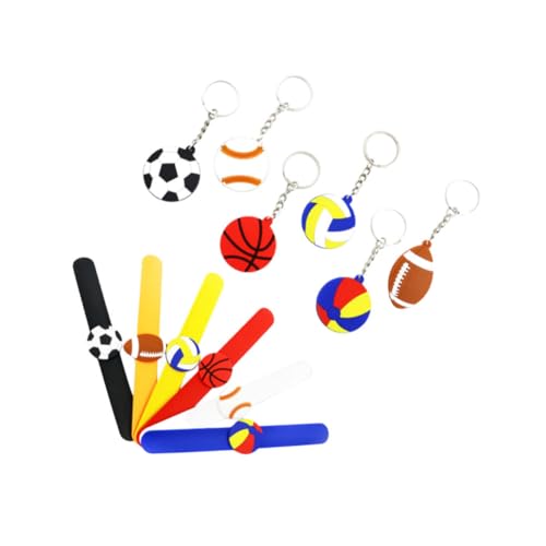 VICASKY 12st Silikonarmband Fußball-schlüsselanhänger Kinderarmband Schlagarmbänder Für Kinder Kinderarmbänder Fußballarmband Armband Für Kinder Slap-armband-lineal Jungen Armbänder von VICASKY