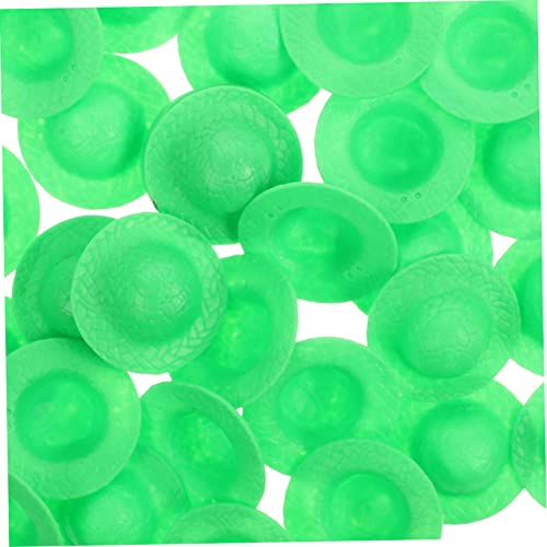 VICASKY 150 STK Mini-Hut Mini-hüte Miniaturpuppen Puppenhüte Puppe Miniaturhüte Kleiner Jazzhut Zubehör Für Die Puppenherstellung Miniatur Winzige Hüte Mini-puppenmütze Green Plastik von VICASKY