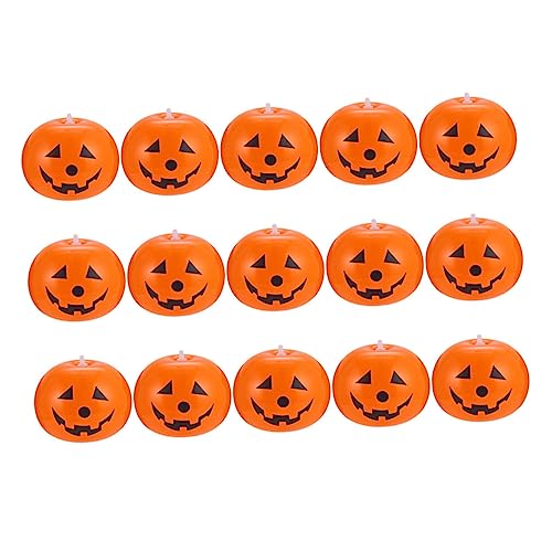 VICASKY 15st Kürbis Ballon Neonballons Jack o Lantern Luftballons Weiße Luftballons Halloween-ballon Jack-o-lantern-ballon Halloween-luftballons Zum Leuchten Bringen Orange Knopfbatterie von VICASKY