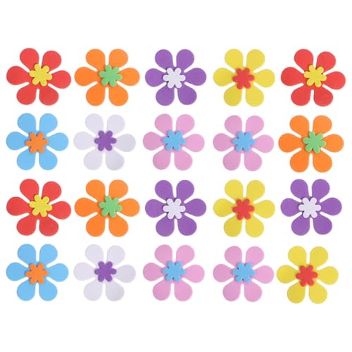 VICASKY 160 STK Kleines Blumenbeet bastelset basteln für Wall Sticker Geschenkdekoration raumdeko Cartoon-Blumen-Aufkleber Blumen wandaufkleber Fensterblumenaufkleber Eva von VICASKY