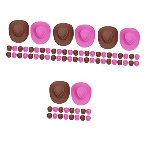 VICASKY 160 STK Puppenmütze Spielzeuge Kuchendekoration Hüte Für Puppen Kostümhaube Kleiner Hut Für Puppe Kleine Hüte Zum Basteln Puppenhüte Cupcake-Topper Tiara Mini Plastik Dekorationen von VICASKY