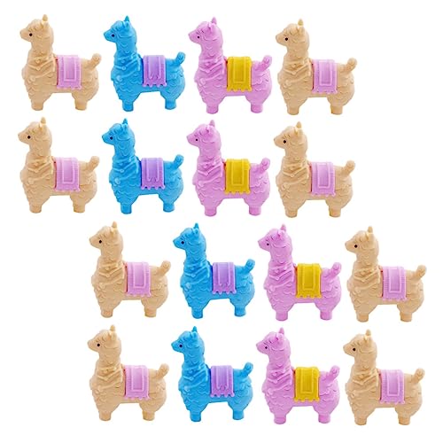 VICASKY 16St Radiergummi Spielzeug für Kinder für Kinder Mini-Alpaka-Dekor kinder dekor Mini-Dekor erste schultag radierer kinder safe toy Alpaka-Gummi Cartoon-Tiere-Gummi von VICASKY