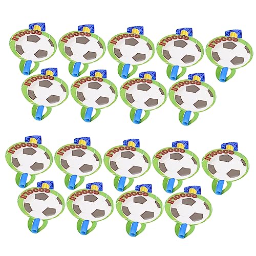 VICASKY 18 Stk Fußball Blasender Drache Jubelnde Ausbrüche Dekorationen Für Fußballpartys Partygebläse Für Kinder Cartoon-pfeife Grünes Spielzeug Musikspielzeug Notpfeife Green Papier von VICASKY