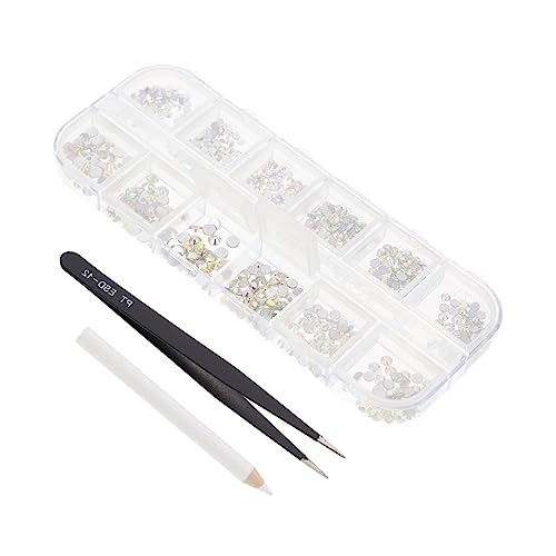 VICASKY 1Satz Nagelschmuck Fächer Strasssteine für DIY Maniküre Umweltfreundliches Material Einfache Anwendung Zuhause und Schönheitssalons VICASKY 1Satz Nagelschmuck Fächer Strasssteine für DIY Maniküre Umweltfreundliches Material Einfache Anwendung Zuhause und Schönheitssalons von VICASKY