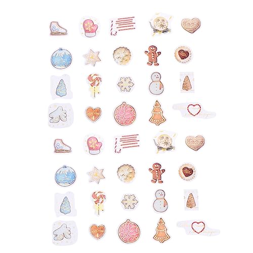 VICASKY 2 Sätze À 80 Blatt Aufkleber weihnachtsgeschenkverpackung Geschenkanhänger Urlaubsabziehbilder Pflanzen-Tag Scrapbooking Sticker Scrapbook Stickers Scrapbooking-Etikett Papier von VICASKY