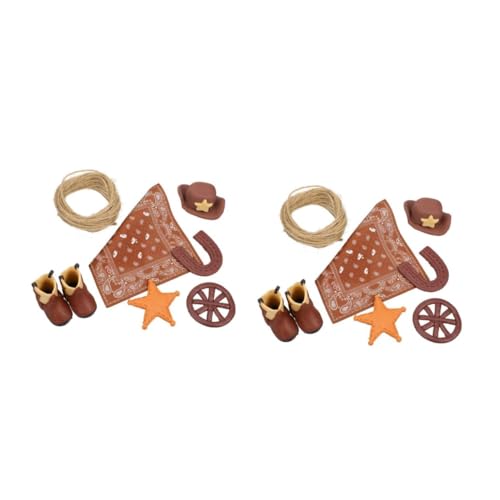 VICASKY 2 Sätze Party Kuchen Dekoration Cowboy-hut-kuchen-deckel Rodeo-party-dekorationen Cowgirl- -topper Cowboy-kuchendeckel Cowboy-party-dekorationen Kuchen Topper von VICASKY