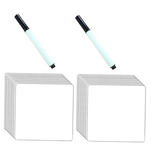 VICASKY 2 Sätze Whiteboard-aufkleber Büro-whiteboard Waschbare Etiketten Zeichenbrett Für Löschbare Tafel Graffiti-wandaufkleber Waschbare Aufkleber Whiteboard-erinnerungen Weiß Pvc von VICASKY