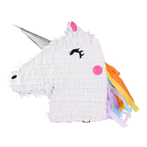 VICASKY 2 Stk Einhorn-piñata Mehrfarbige Piñata-sticks Sommerspielzeug Für Babys Lustige Pinata-fledermaus Weiches Spielzeug Taco-pinata Plüschtiere Geburtstag Spielzeug Weiß Papier von VICASKY