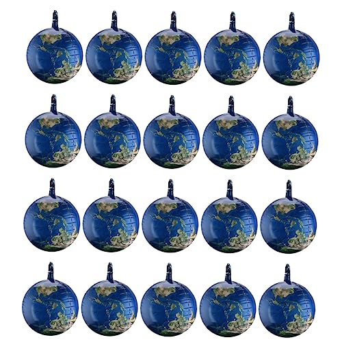 VICASKY 20 Erde Aluminiumfolienballon blaue Luftballons Marine Ballons Kugelballons runder Kugelballon Ballon zum Kindergeburtstag Himmelsballon Science-Fiction-Ballons Blue von VICASKY