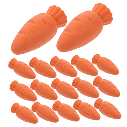 VICASKY 20 Stück Karotten Radiergummi erasers for schulkinder Radiergummi für Spaß Radiergummis kleine Preise für für Belohnungen Kindergäuer Orange von VICASKY