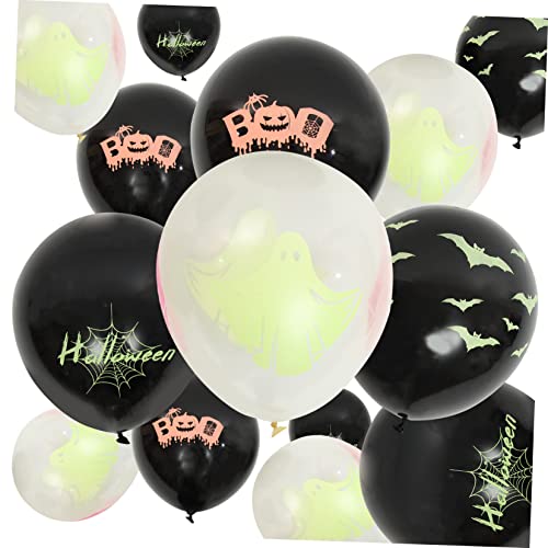 VICASKY 200 Stk Halloween fluoreszierende Ballons Halloween-Party-Dekore Halloween-Partygeschenke halloween luftballons halloween ballons Halloween-fluoreszierende Luftballons Kürbisballon von VICASKY