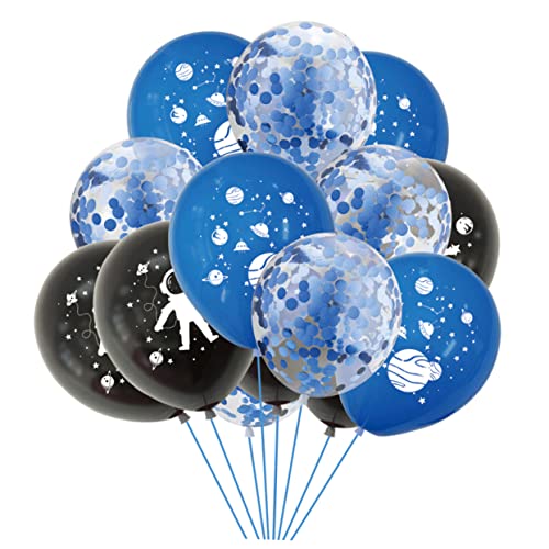 VICASKY 20St Partyballons blauer Ballon Astronautenballons schwarze blaue Luftballons Verlobungsballons deckenverkleidung babyshowerparty Luftballons für Geburtstagsfeiern Latexballons von VICASKY