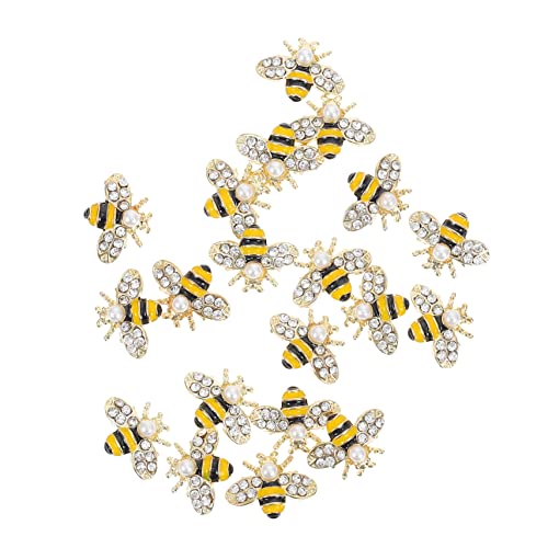 VICASKY 20Stücke Bienen Charms Alloy Nagelkunst Verzierungen Für Maniküre DIY Ornament Für Nageldesigns von VICASKY