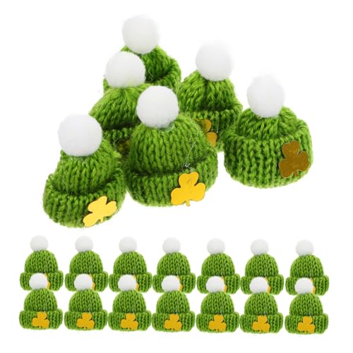 VICASKY 20st Mini-Kappe Entzückende Puppenhüte Bastelzubehör Selber Machen Saint Patrick DIY-bastelornamente Saint Patrick Mini-Ornamente Mini-hüte Minihüte Für Puppe Puppenbastelhüte Garn von VICASKY