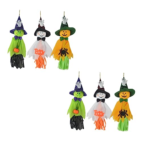 VICASKY 24 STK Halloween-Anhänger Halloween-Kürbis-Windsack Halloween-Requisiten Halloween deko Halloween wanddeko Anhänger mit Halloween-Motiven dekorative Requisite für Zuhause Papier von VICASKY