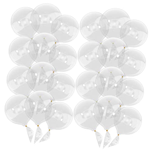 VICASKY 24St transparenter DIY-Ballon klare Luftballons Bobo-Ballons 18 Zoll Hochzeitsdekoration riesige Luftballons wandverkleidung wand polsterung große Luftballons Massenballons TPU von VICASKY