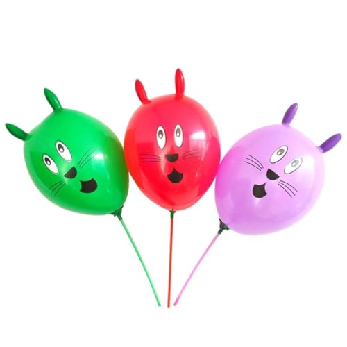 VICASKY 25 Stück 12 Kaninchenballon Hasenballons Tierbaby Kaninchen-Partydekorationen Ballongirlande party mitgebsel kinderparty mitgebsel Partyballon Häschen-Ballon- von VICASKY