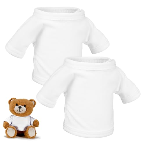 VICASKY 2St Puppenkleidung Puppen kinderpuppe Puppenoutfit Puppenkleiderset Puppenmode Babypuppenkleid Mädchenspielzeug austauschbare Kleidung für Bärenpuppen Stofftierkleidung Weiß von VICASKY