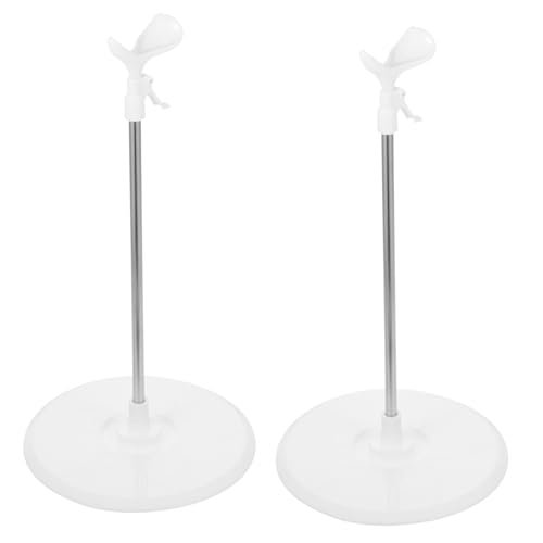 VICASKY 2St Puppenständer Puppen Anlage Film Puppe Mini-Kleidungsmodell Zubehör Figure Stand Figurenständer Figurenhalter Steht verstellbare Puppenstütze Puppenregal Legierung von VICASKY