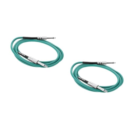 VICASKY 2st Audiokabel Für E-gitarre Audio-video-kabel Kabel Für Elektrische Gitarre Instrumentenkabel Gitarrenverstärkerkabel Kabel Für Gitarre Patchkabel Gitarre Green Aluminiumfolie von VICASKY