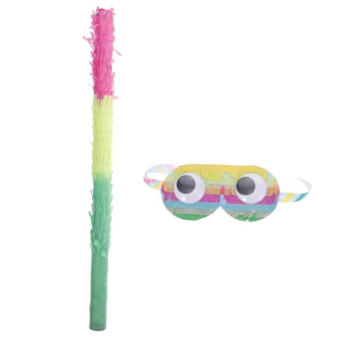 VICASKY 2st Piñata Halloween Party Pinata Stick Konfetti Mehrfarbige Pinata-sticks Pinata-masken Mit Verbundenen Augen Pinata-sticks Für Kinder Ornament Kinder s Colorful Papier von VICASKY