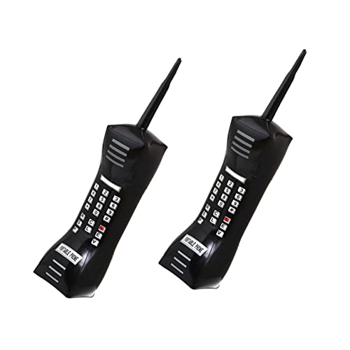 VICASKY 2st Simuliertes Handy Aufblasbares Telefon Handy-requisite Smartphone Telefon Requisiten Aufblasbares Handy Retro-80er-handy Partyzubehör Für Kinder Telefone Für Kinder Black Pvc von VICASKY