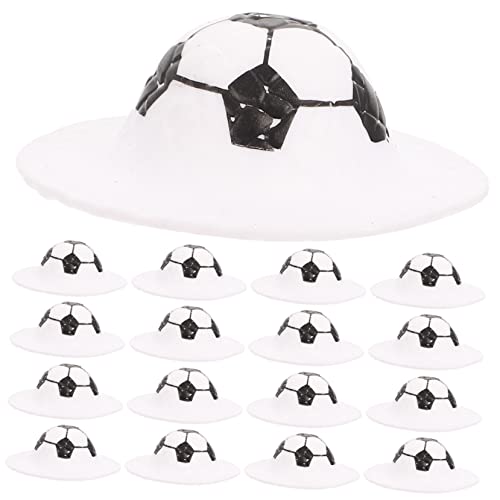 VICASKY 30 Stück Mini-Hut Neonhut Kleiner Zylinder Kappe Strohhut Männer Mütze Mini-strohhüte Zum Basteln Mini-cowboyhut Kindermütze Puppenhüte Schutzhelm Bucket Hats Damen Plastik von VICASKY