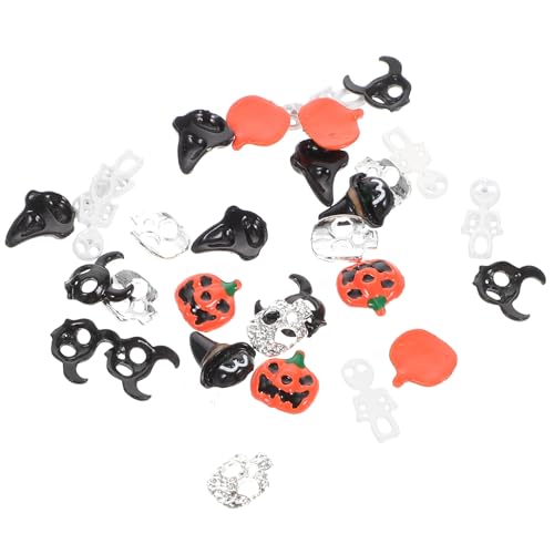 VICASKY 30Stücke Teiliges Halloween Nagel Charms Metallische Nageldekoration für Maniküre DIY Nagelschmuck Perfektes Zubehör für Halloween und Festliche Anlässe VICASKY 30Stücke Teiliges Halloween Nagel Charms Metallische Nageldekoration für Maniküre DIY Nagelschmuck Perfektes Zubehör für Halloween und Festliche Anlässe von VICASKY